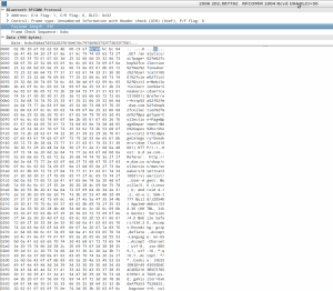 Wireshark output from Android btsnoop_hci.log