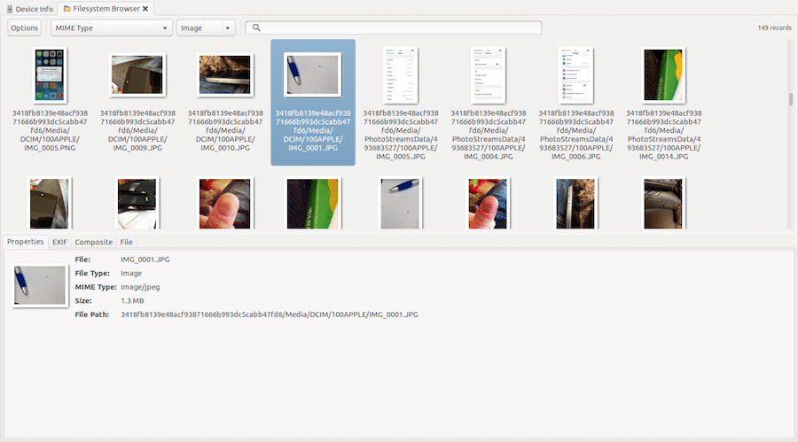 Thumbnail browser