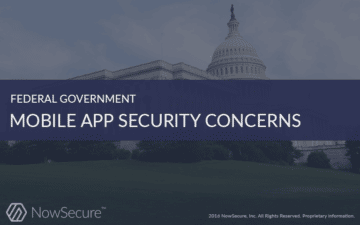 Federal government mobile app security