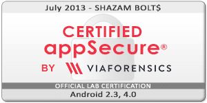 SHAZAM BOLT$ Certified App Badge