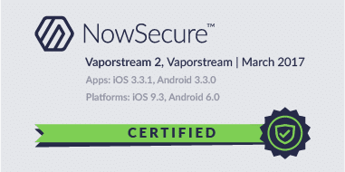 Vaporstream 2 app certification | Vaporstream | March 2017