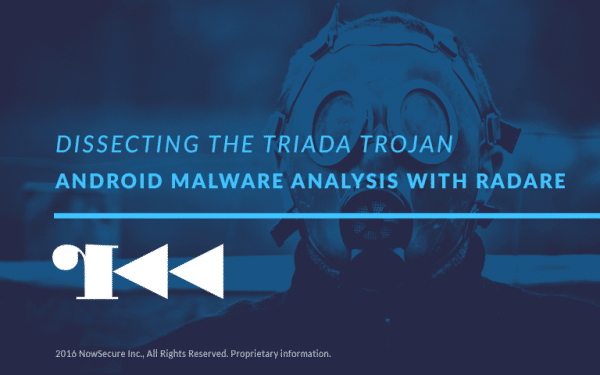 Android malware analysis with Radare