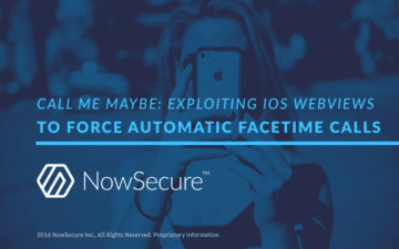 Exploiting iOS WebViews to force automatic FaceTime calls