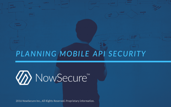 Mobile API security planning