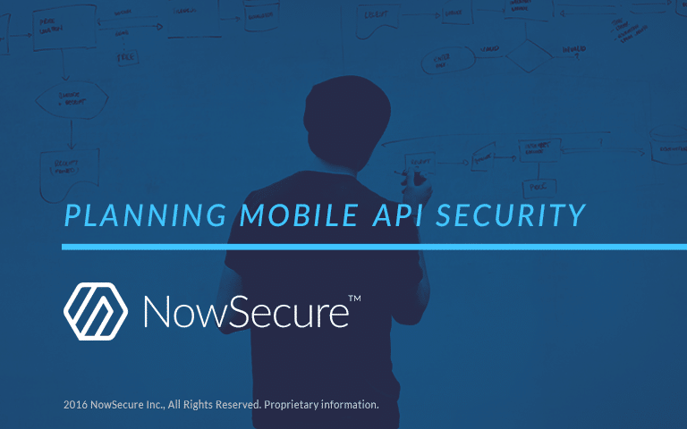Mobile API security planning