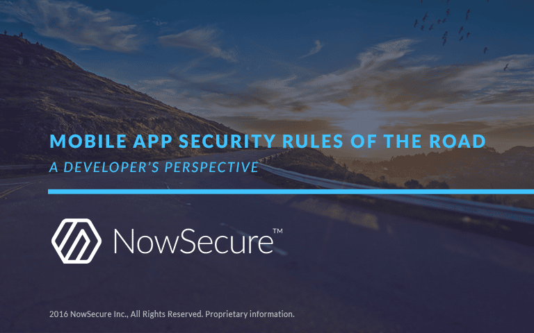A developer's perspective on mobile app security