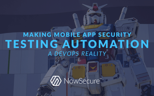 Mobile app security testing DevOps