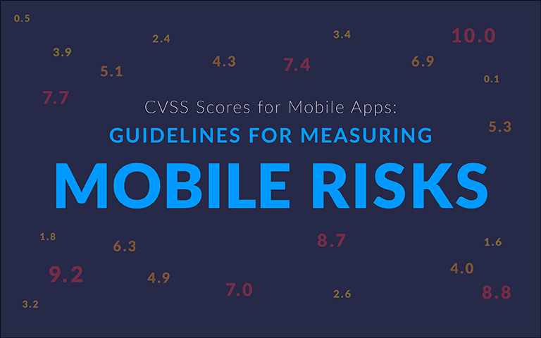 CVSS score mobile app risk guidelines
