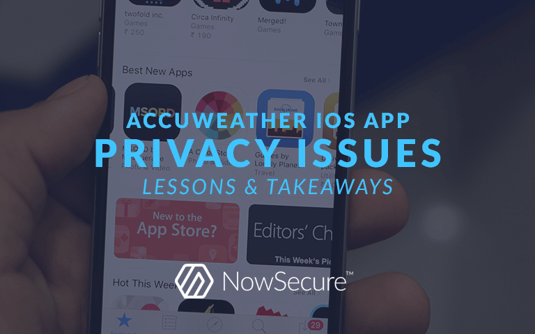 AccuWeather iOS app privacy issues