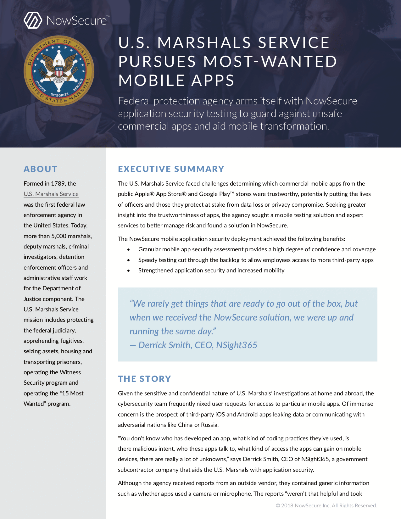 U.S. Marshals Service Pursues Most-Wanted Mobile Apps