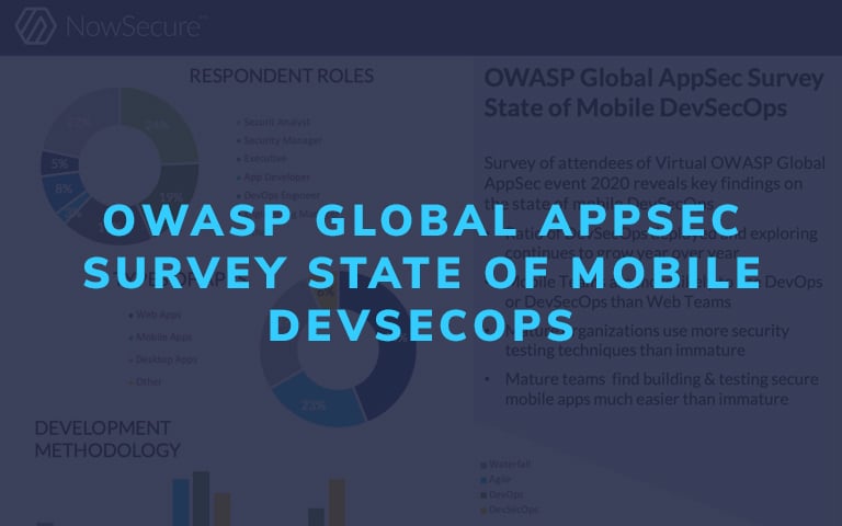 INFOGRAPHIC: OWASP Global AppSec Survey – State of Mobile DevSecOps