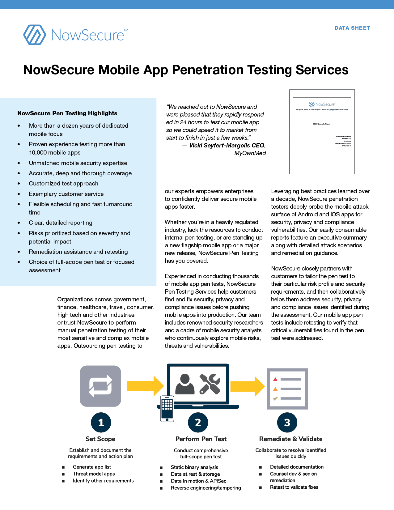 NowSecure Mobile App Penetration Testing Services