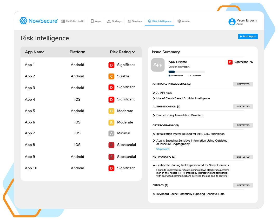 Mobile Application Risk Intelligence (MARI) - NowSecure