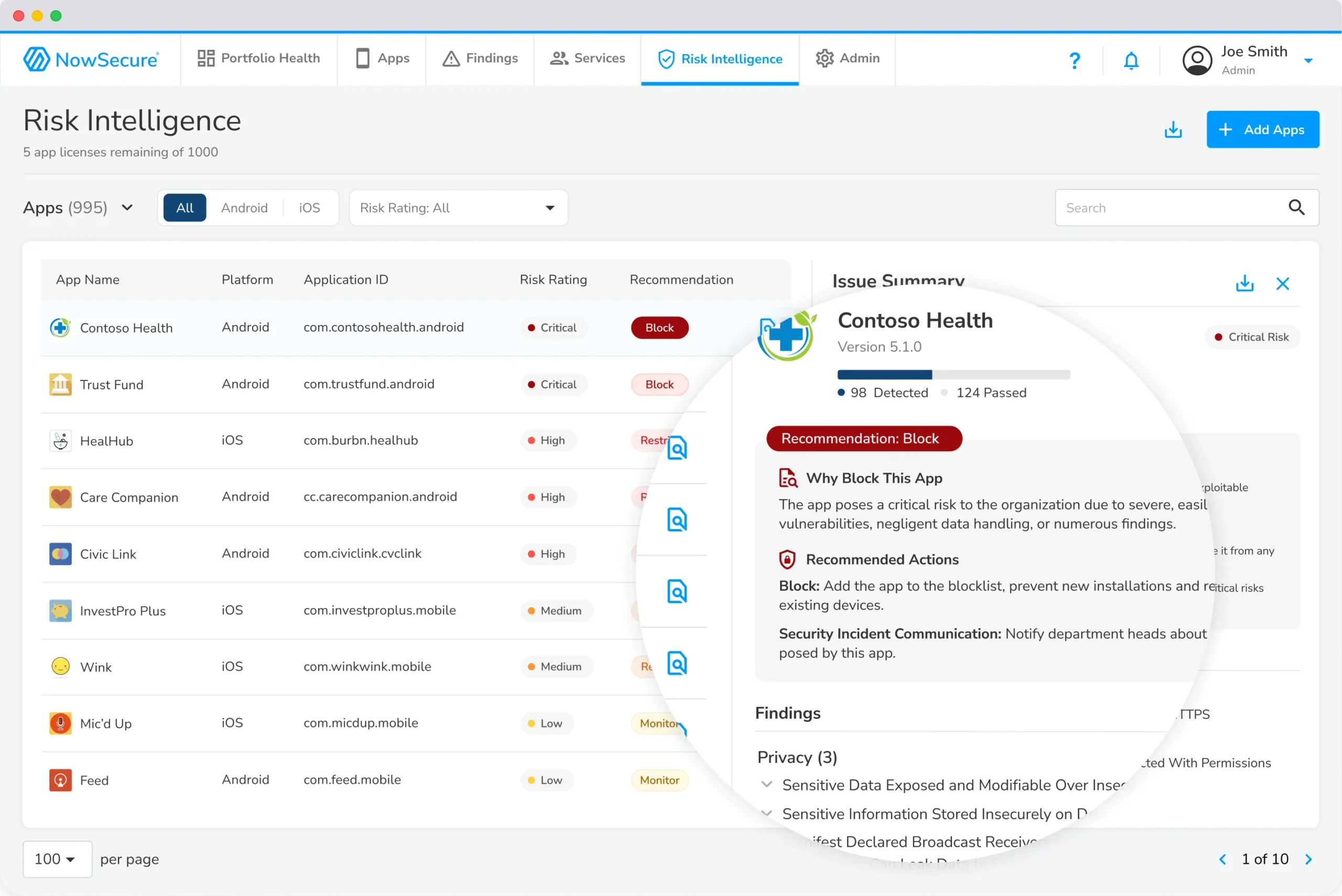 Mobile Application Risk Intelligence (MARI) - NowSecure
