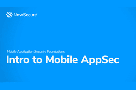 Introduction to Mobile AppSec