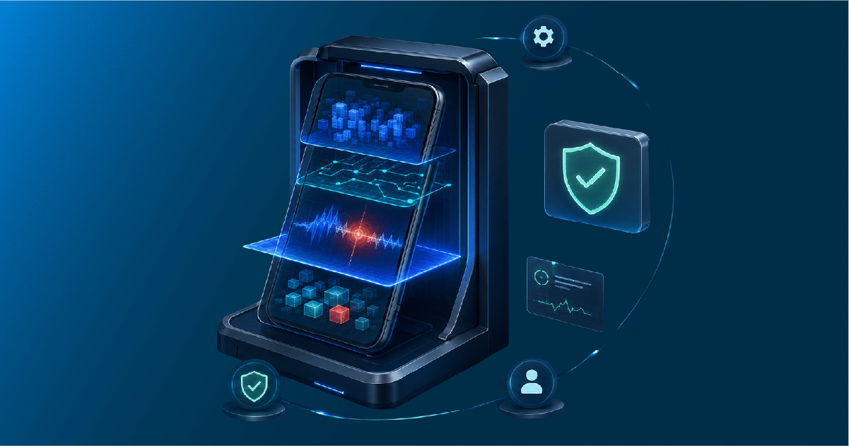 NowSecure mobile app security testing on real iOS and Android devices